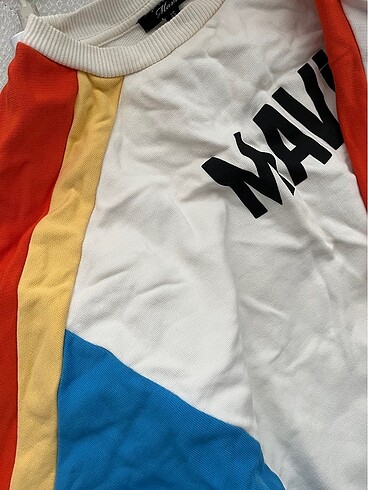 xs Beden beyaz Renk Mavi sweat