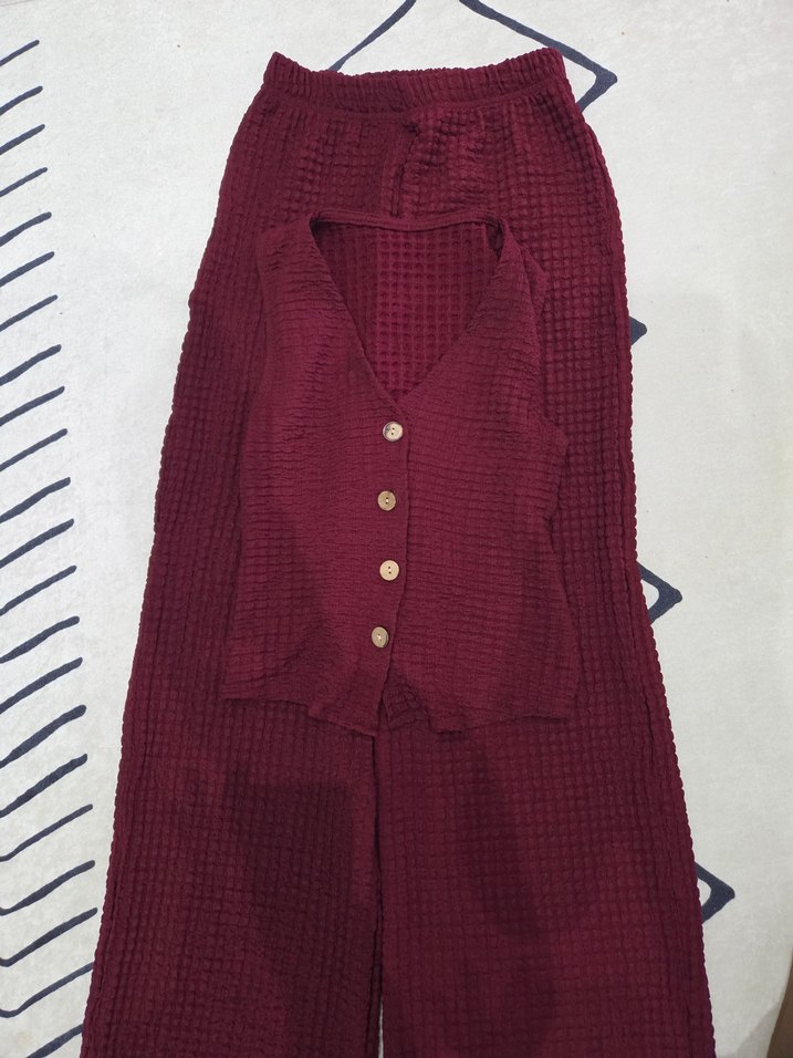 Bordo Alt üst takım - Görsel 2