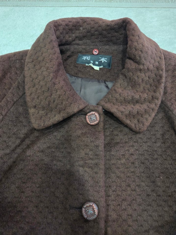 Kahverengi Uzun Süet Kadın Kaban - Görsel 4