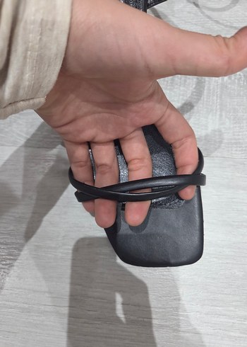 Siyah Minimalist Topuklu Kadın Ayakkabı - Görsel 4