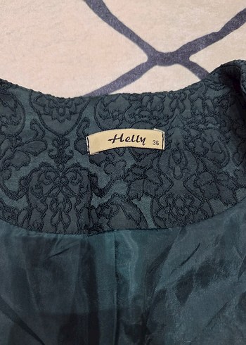 Kadın yesil Desenli Blazer Ceket - Görsel 6