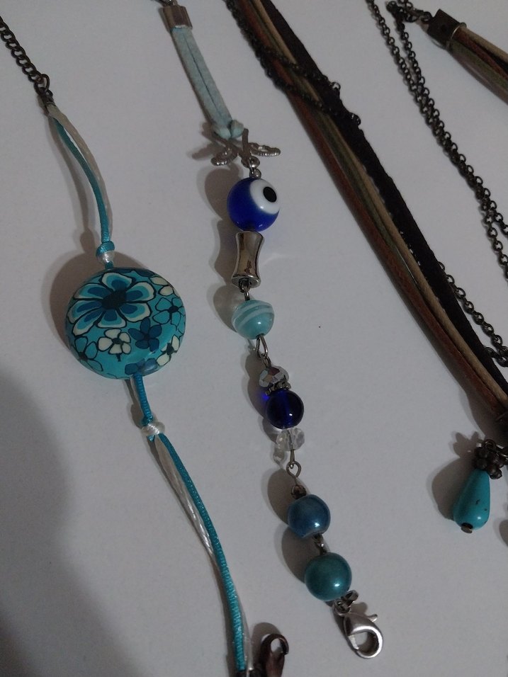 Bohem Renkli Boncuklu Kadın taki karışık - Görsel 3