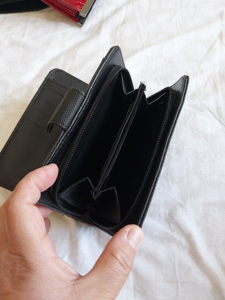 Deri Siyah Kadın Cüzdanı - NANGO - Görsel 3