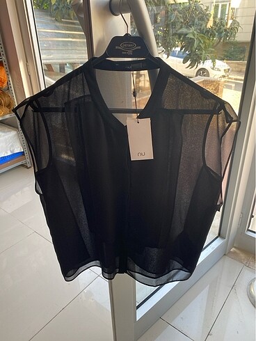 Nu şifon crop
