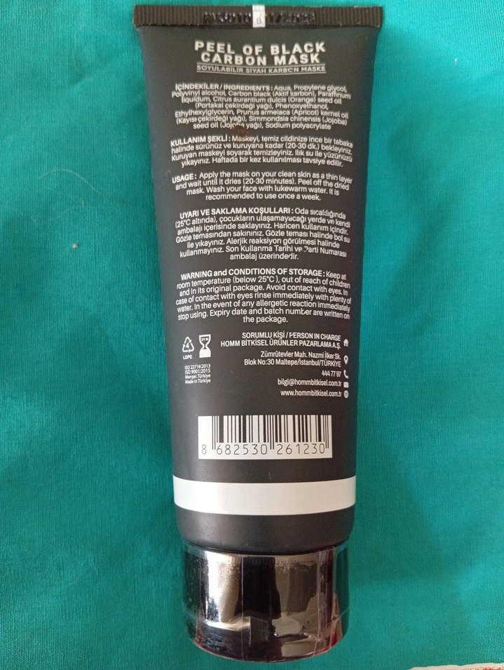 Homm Life Aktif Karbon Siyah Maske 100 ml - Görsel 2