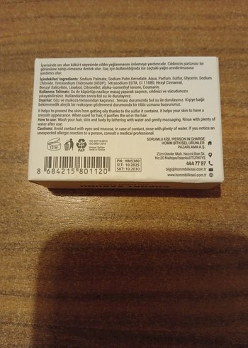 Homm Life Kükürt Sabunu 40g - Görsel 2