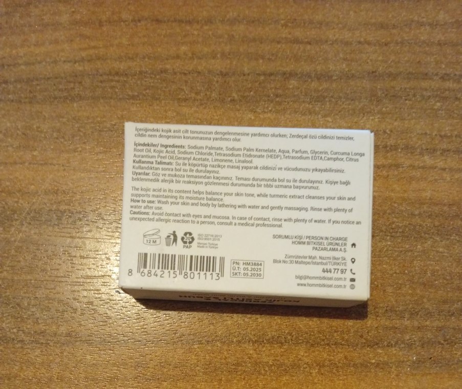 Zerdeçal & Kojik Asitli Sabun 40g - Görsel 2