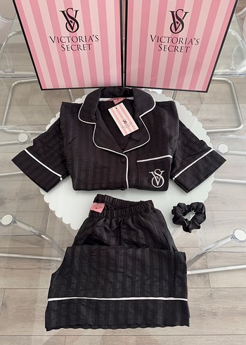 Victoria's Secret SİYAH PAMUKLU PİJAMA TAKIMI