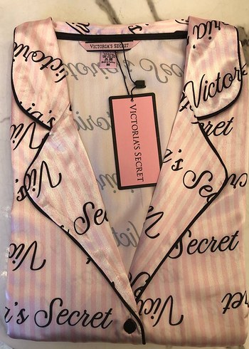 Victoria's Secret Parlak Pembe Uzun Kollu Pijama