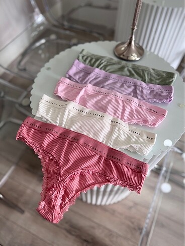 Victoria s Secret Victoria Secret Pamuklu 5 Li Tanga Seti S beden