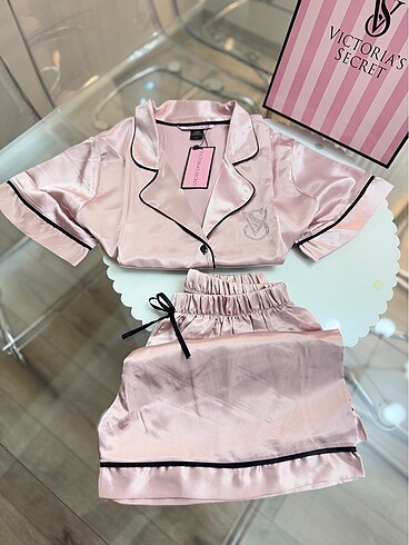 Victoria s Secret VİCTORİA SECRET SATEN PİJAMA TAKIMI M
