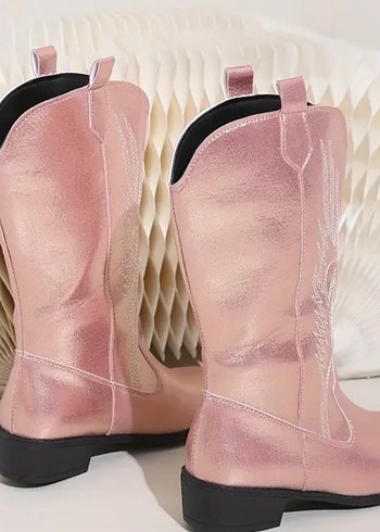 36,5 Beden pembe Renk Pembe vintage cizme