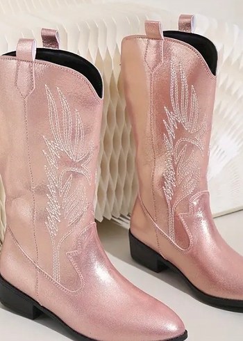Pembe vintage cizme