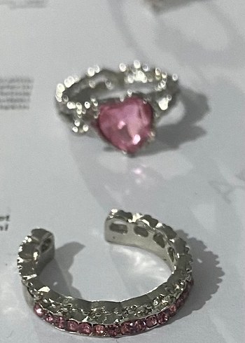 Y2K 3 yüzük 1 bileklik set - Görsel 2