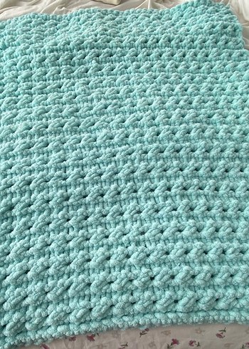 Turkuaz puffy Çocuk Battaniyesi - Görsel 2