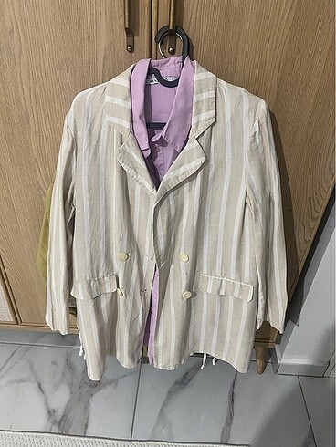 keten yazlık blazer tunik gömlek