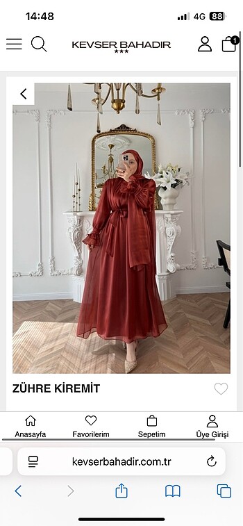 Suud Collection kevser bahadır abiye elbise tesettür