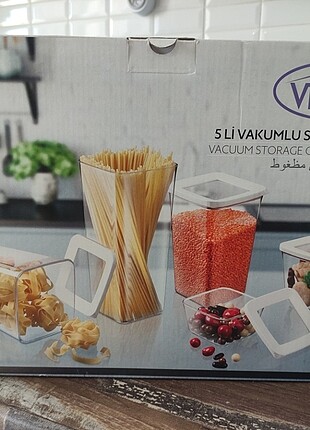 5,li vakumlu saklama kabı