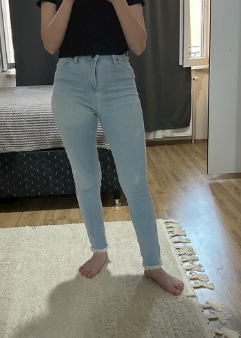Midi Kadın Denim Pantolon