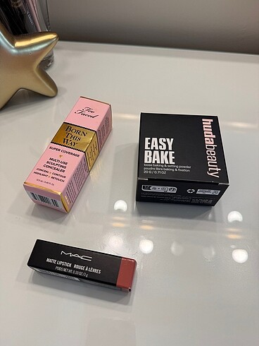 Huda pudra too faced kapatıcı mac velvet teddy