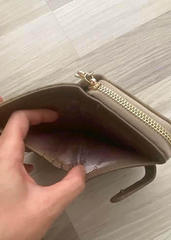 Kadın Kahverengi Deri Sırt Çantası ve Cüzdan Seti - Görsel 6