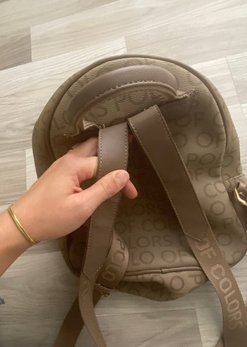 Kadın Kahverengi Deri Sırt Çantası ve Cüzdan Seti - Görsel 4