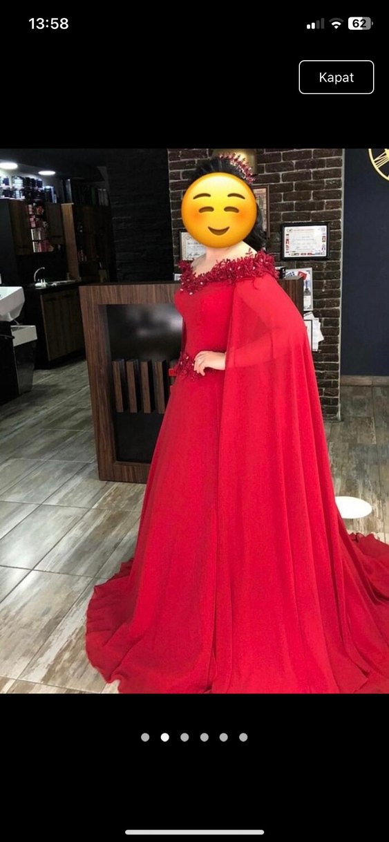 Bordo Uzun Drapeli Straplez Abiye Elbise kınaşık nişanlık - Görsel 2