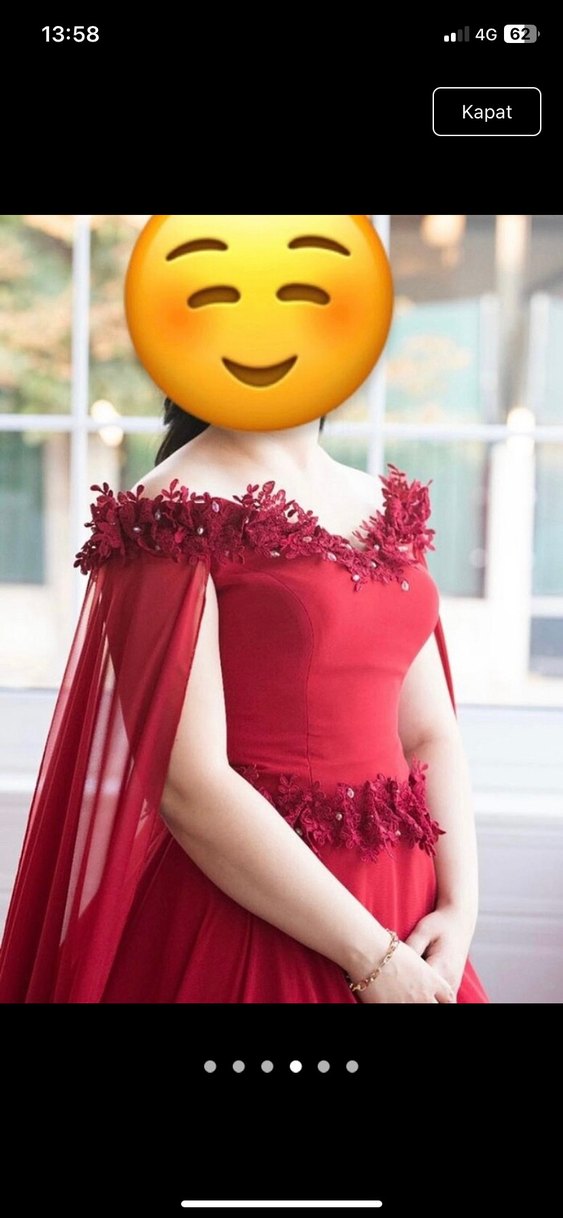 Bordo Uzun Drapeli Straplez Abiye Elbise kınaşık nişanlık - Görsel 4