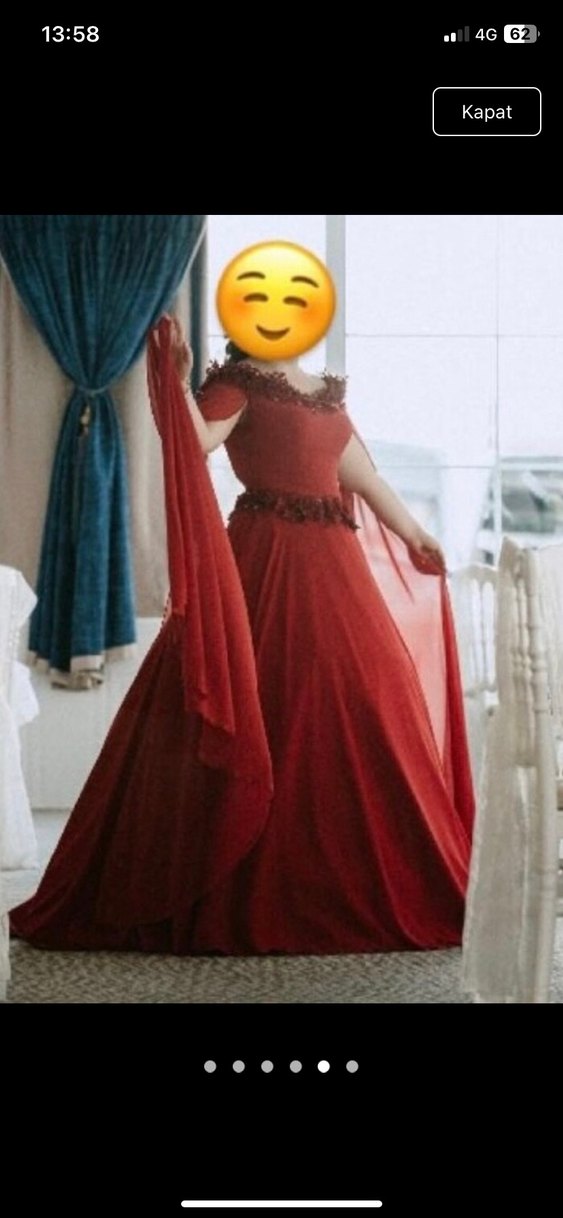 Bordo Uzun Drapeli Straplez Abiye Elbise kınaşık nişanlık - Görsel 5