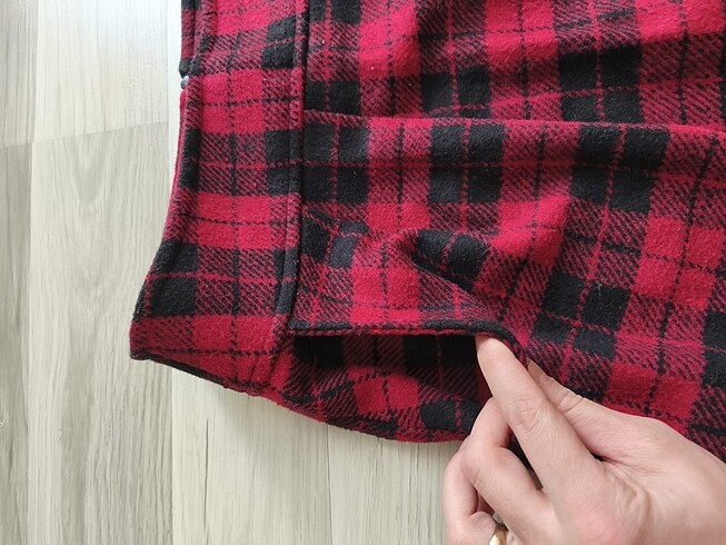 Diğer Kareli kırmızı etek