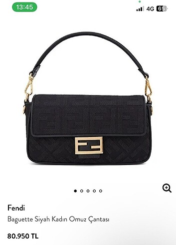 Beden siyah Renk Fendi canta