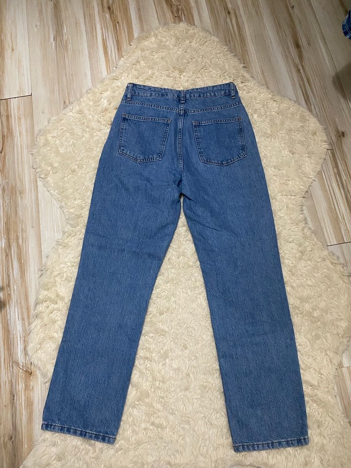 mom jeans kot pantolon - Görsel 4