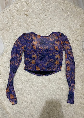 crop tül üst - Görsel 5