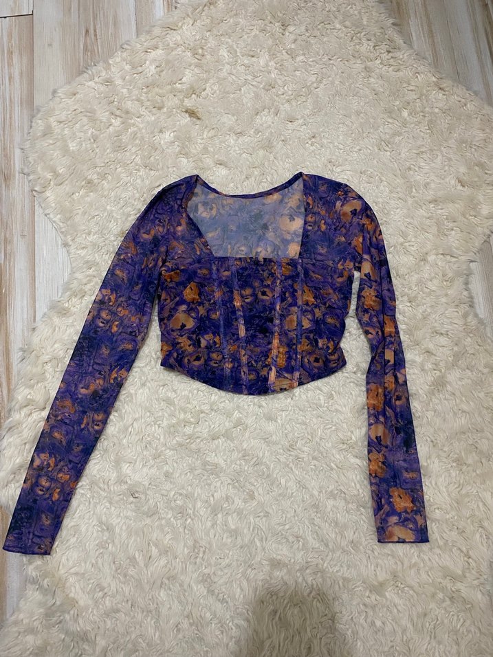 crop tül üst - Görsel 2