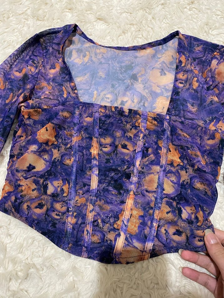 crop tül üst - Görsel 3