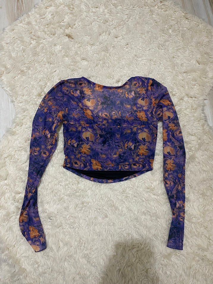 crop tül üst - Görsel 5