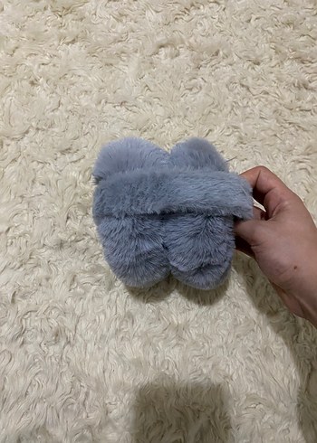 Gri Peluş Kulaklık - Görsel 4