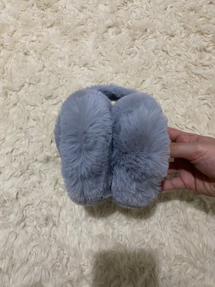 Gri Peluş Kulaklık - Görsel 3