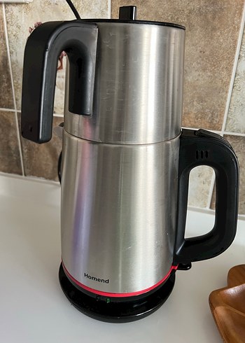 Homend Kırmızı Gri Çay Makinesi - Görsel 2