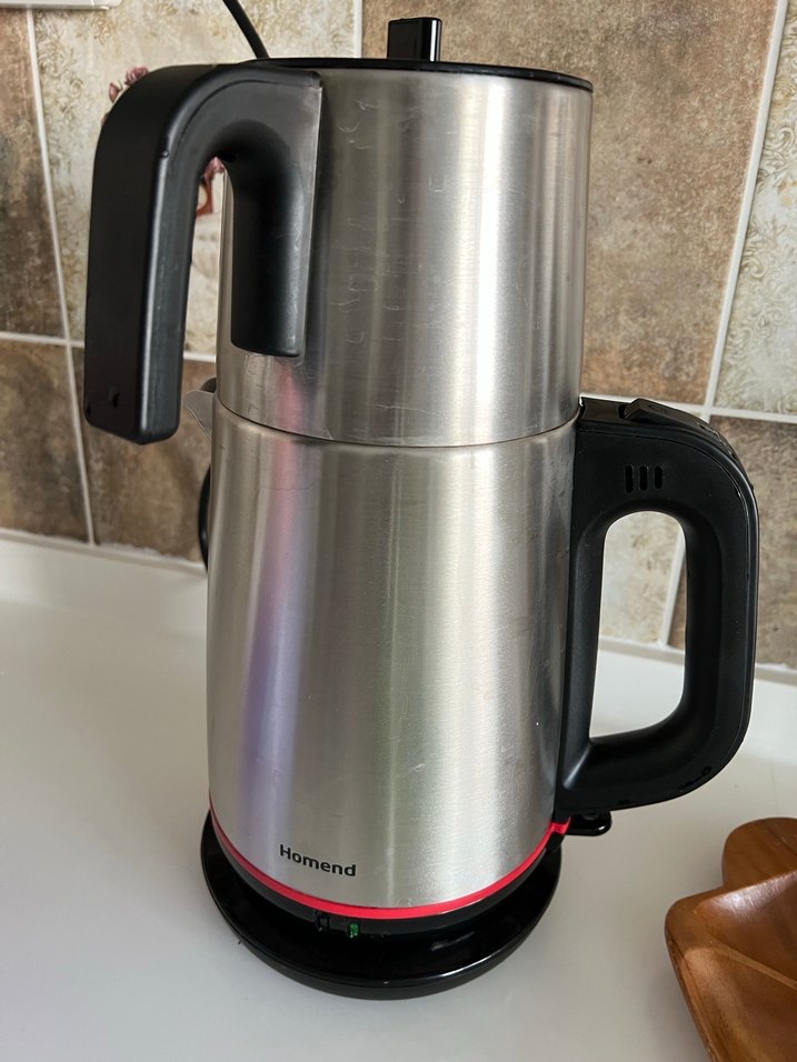 Homend Kırmızı Gri Çay Makinesi - Görsel 2