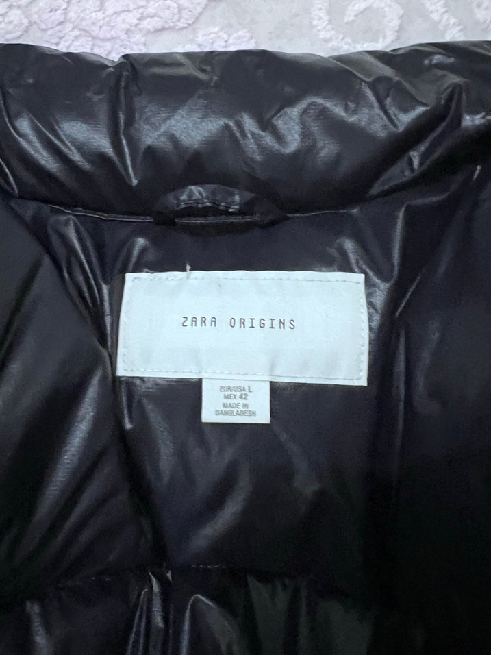 Sıfır orjinal zara kaz tüyü yelek - Görsel 3