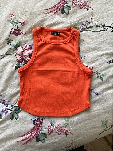 s Beden turuncu Renk Crop top