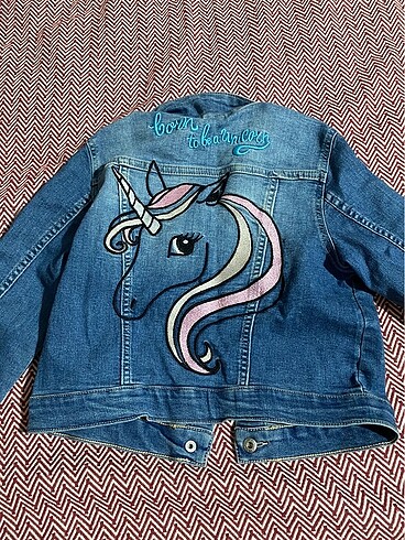 8 Yaş Beden Hm kız çocuk unicorn ceket