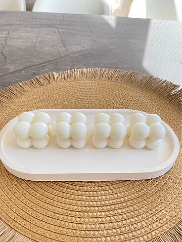 Diğer Bubble mum 4 lü soya mum (hediyeli)