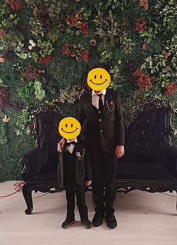 5 Yaş Beden siyah Renk Çocuk takım elbise