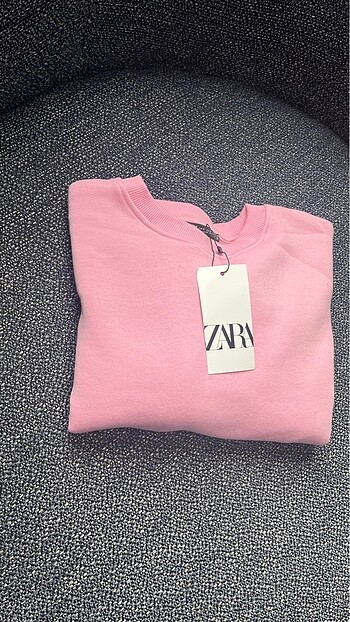 Zara Zara içi şardonlu crop sweat