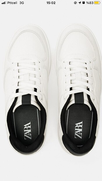 39 Beden beyaz Renk Zara spor ayakkabı