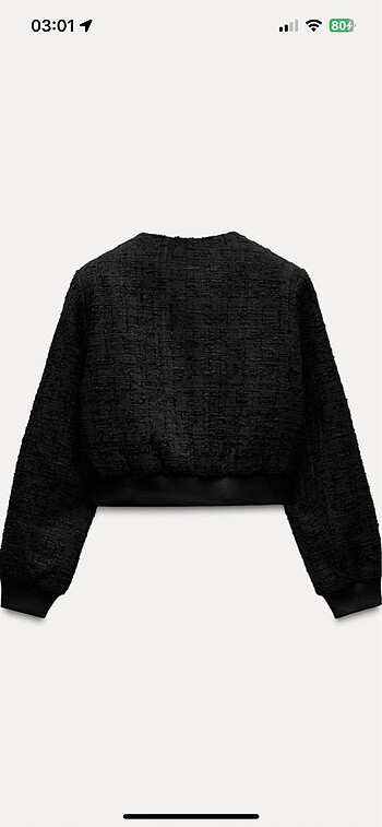 Zara Dokulu bomber ceket