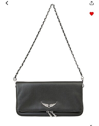 Zadig&Voltaire rock siyah deri çanta