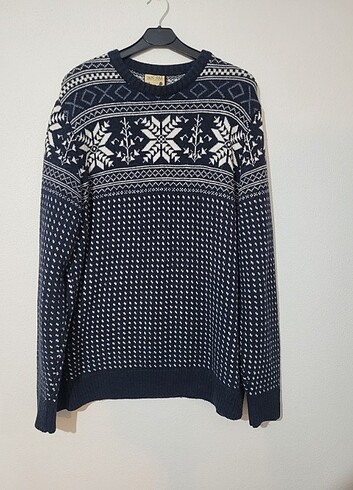 2xl Beden YÜN KAR MODELLİ KAZAK